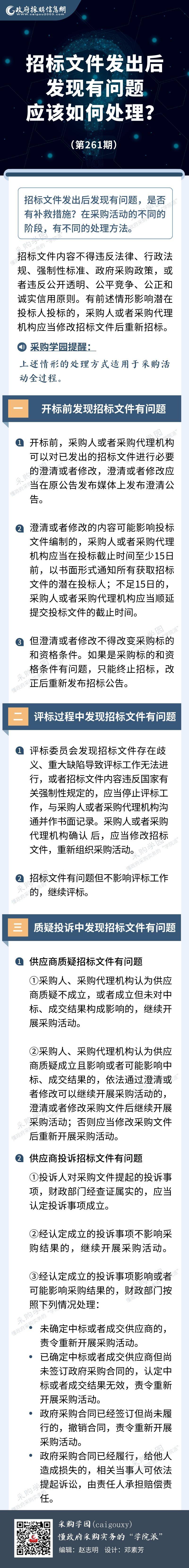 招标文件发出后有问题应该如何处理？